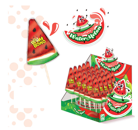 WATERMELLON HARD LOLLIPOP