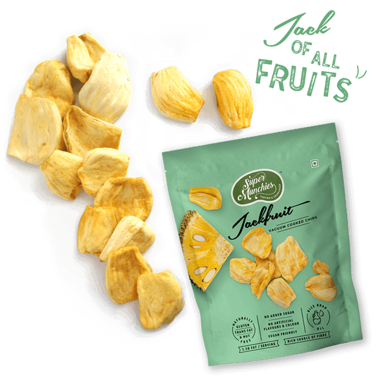 Super Munchies Vacuum Cooked JACKFRUIT Chips, Vegan Healthy Snacks, Gluten-Free & Nut-Free (Pack of 8 x 50g)